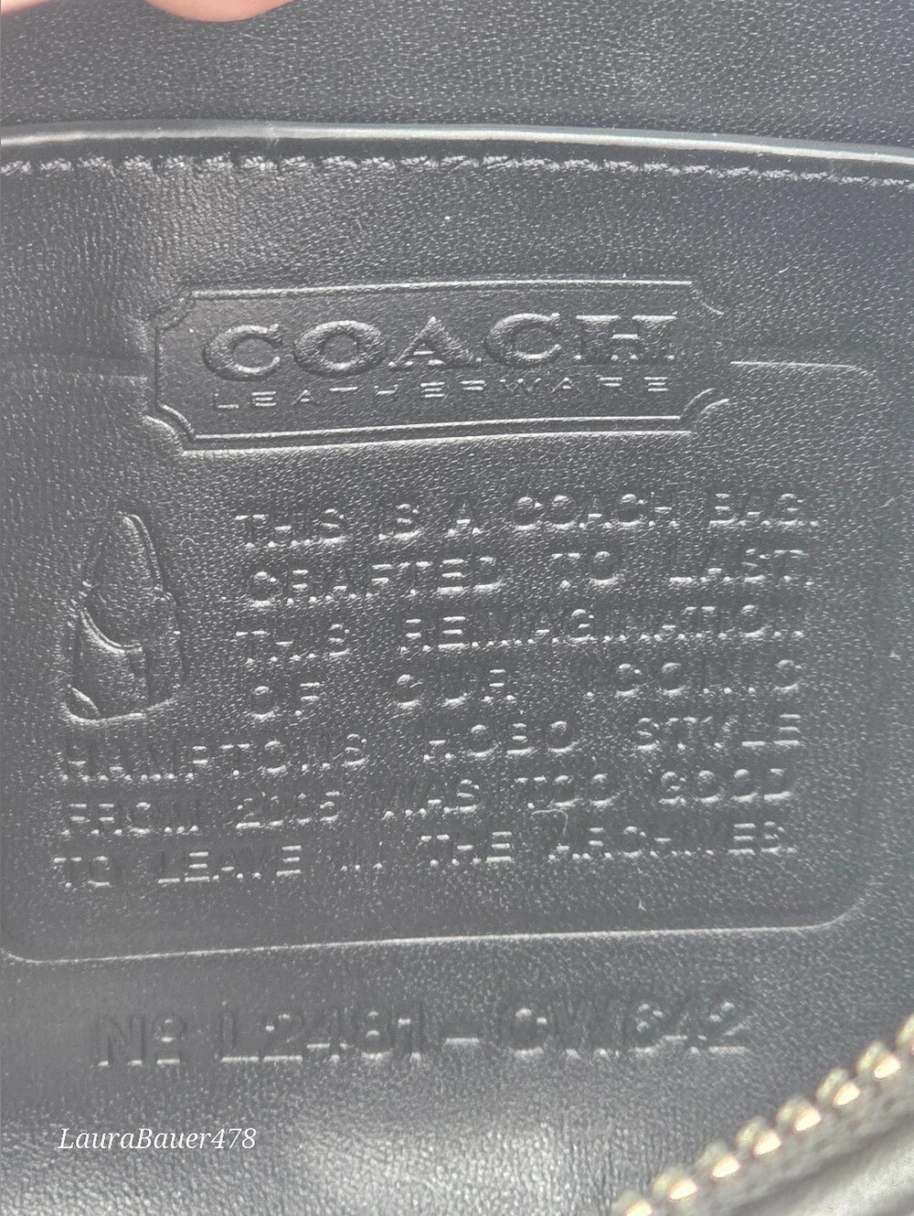 💥NWT💥 Coach Glovetanned Leather Hamptons Hobo, Black